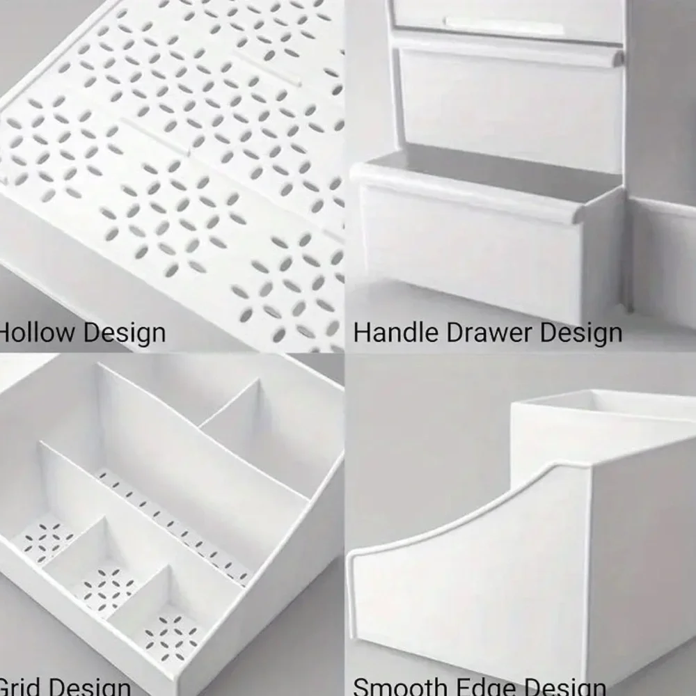 White Cosmetic Organizer
